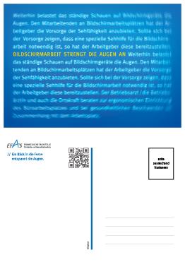 Titel Bildschirmarbeit