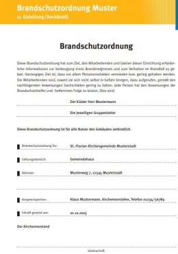 Muster-Brandschutzordnung-Teil-B